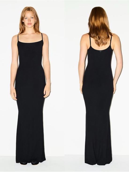 SKIMS Dresses & Skirts - Skims Soft Lounge Long Slip‎ Dress Onyx